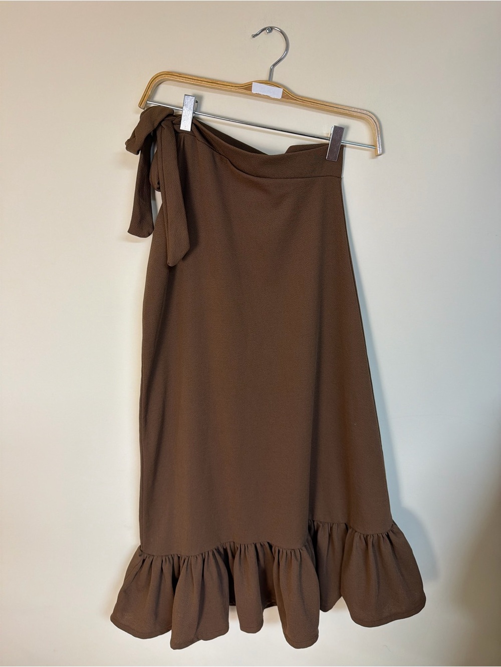 Chocolate brown mini dress